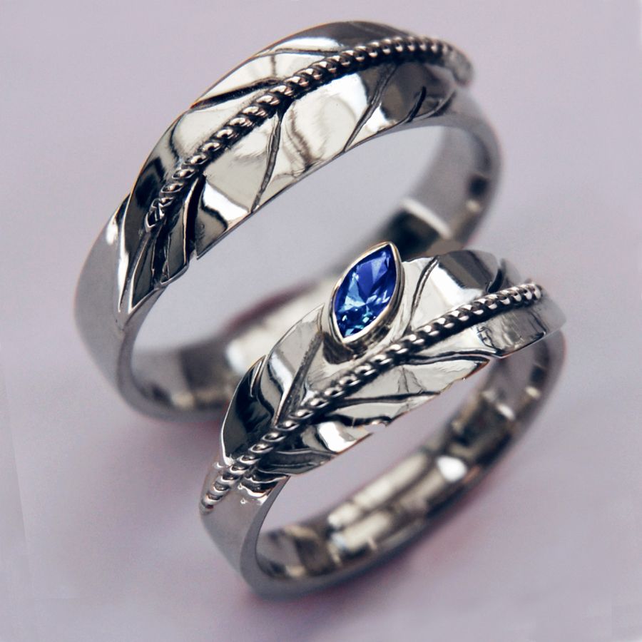 Manidoowaabiwin sterling silver eagle feather rings