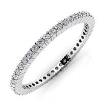 Platinum eternity ring La Danza del Diamanti