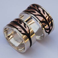 Ojibwe wedding ring set Migizi's Dream