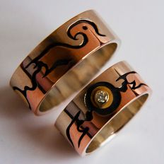 Ojibwe style wedding rings Thunders Bringers of Medicine