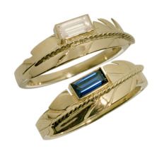 Light Of The Universe Ojibwe wedding rings
