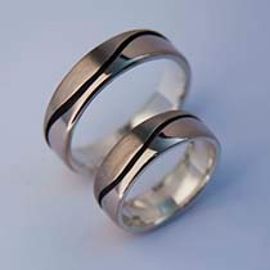 Palladium white gold designer rings Bimaadiziwin