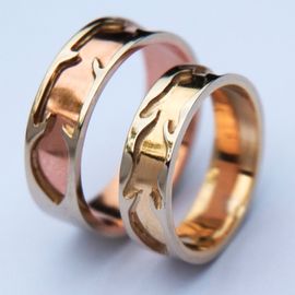 Native American wedding rings Courage and Vision