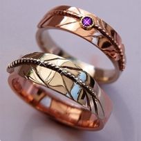 Our Love stems from a Dream Ojibwe eagle feather wedding rings