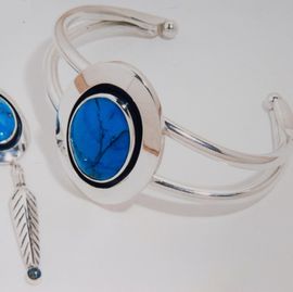 Sterling silver cuff-bracelet Life In The Bosom Of The Earth