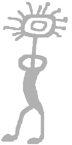 Image of an Ojibwe Manidoo pictograph
