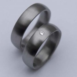 Native American titanium diamond wedding rings North Star