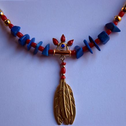 Pendant detail of the necklace Spirit of the Three Fires