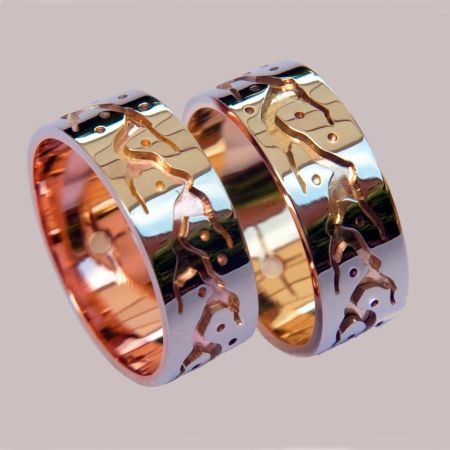 Ojibwe grahic overlay Midewiwin Sun Path wedding bands