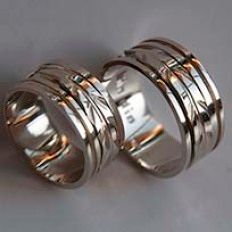 Native American inspired eagle feather designer rings Oshkiwaaseyaaban