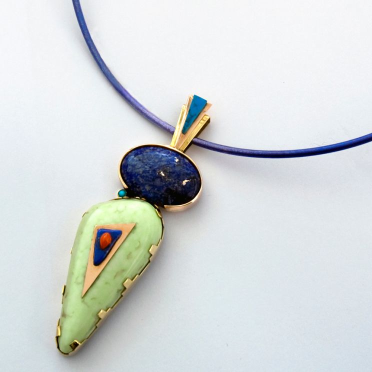 Ojibwe inspired necklace Nookomis Both Sides of the Sky