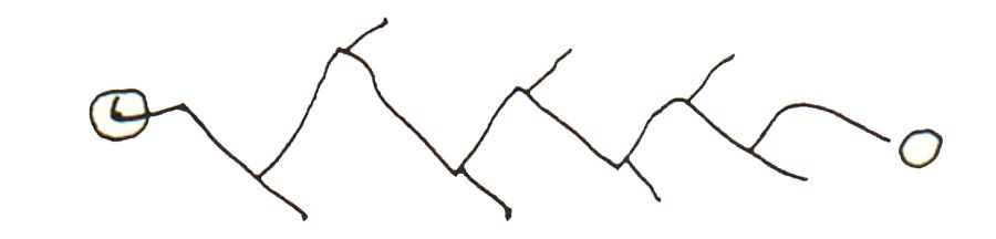 Ojibwe Midewiwin birch barl scroll life road design