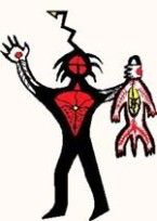 Ojibwe Sky Mide with otter bag