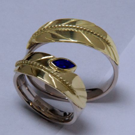 Mystic eagle feather rings by ZhaawanArt