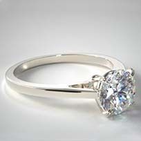 Platina soltaire ring La Donna