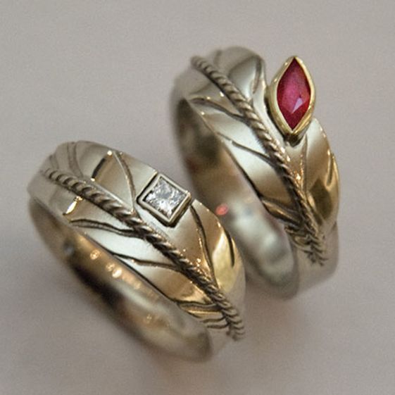  Native inspired wedding rings Sky Dreamers