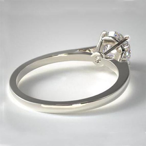 Solitaire platina ring met 1 ct diamant La Donna
