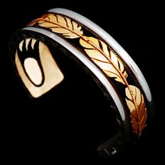 My Spirit Inside Native American style eagle feather cuff bracelet