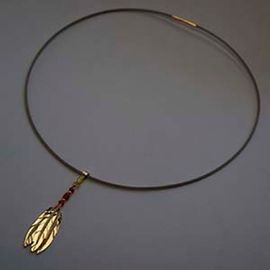 Eagle fan necklace Three Fires, One Spirit, One Mind