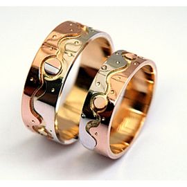  Native American Ojibwe style wedding rings Inward Journey 