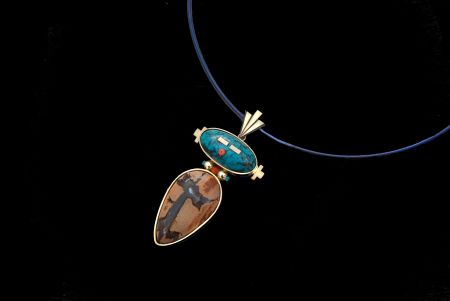 Nisawayi'iing akiing miinawaa giizhigong choker necklace