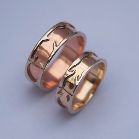 Native American wedding ring set Courage And Vision