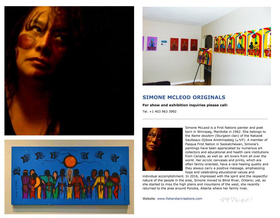 Simone Mcleod Anishinaabe painter Originals